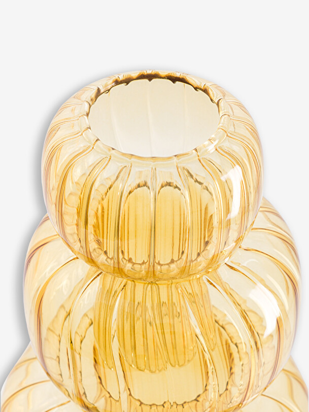 florero de giro s amarillo d9.5 h13 amarillo
