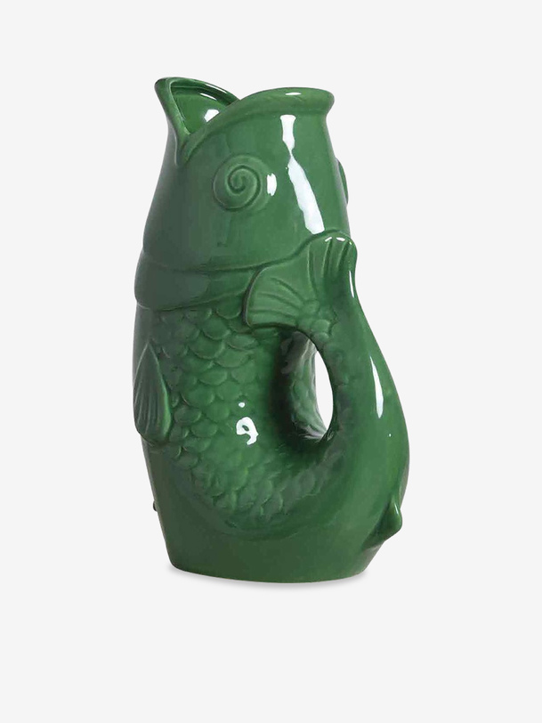 jarrón de poisson kaki - opjet de color caqui