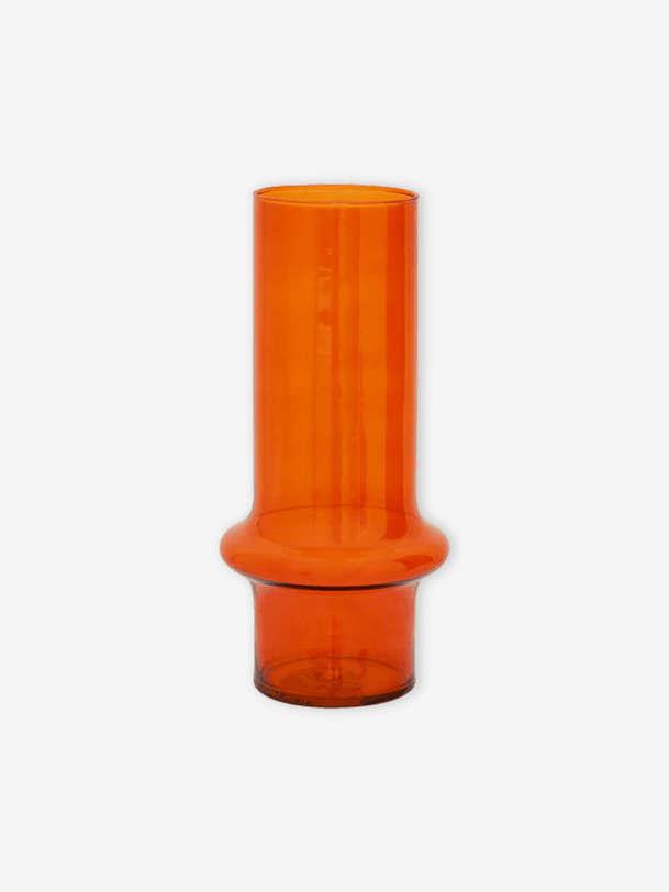 reciclado de vidrio vaso de naranja