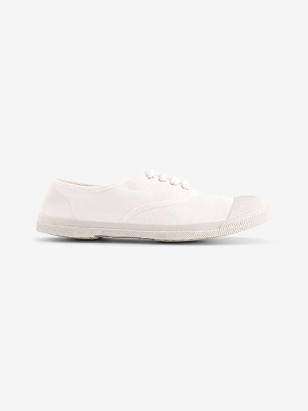 la mujer tenis zapatos con cordones de los zapatos blancos