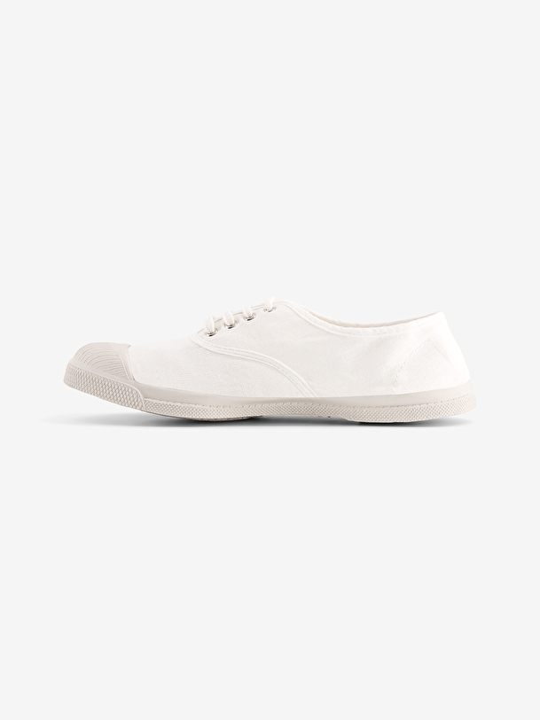 la mujer tenis zapatos con cordones de los zapatos blancos