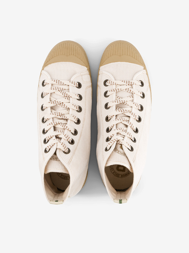 la mujer stella b79 pana zapatillas de deporte de color crudo