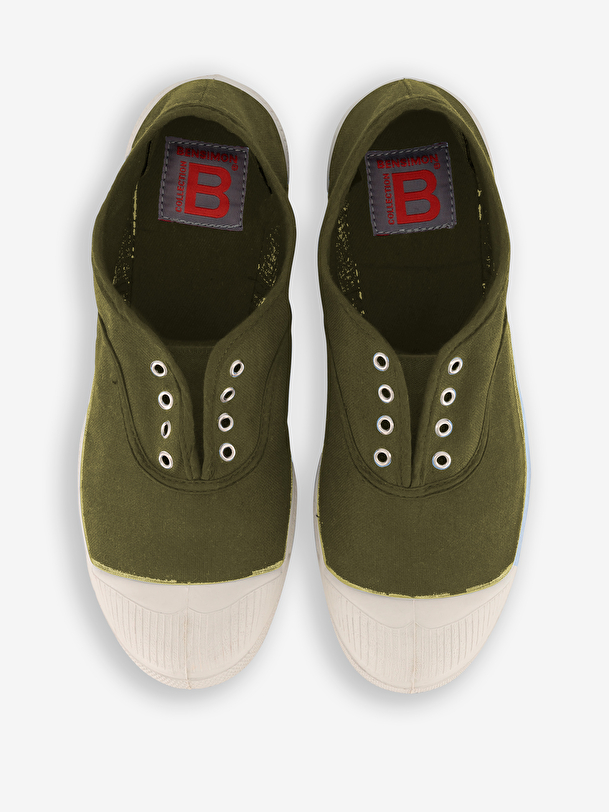 mujer elly tenis de color caqui