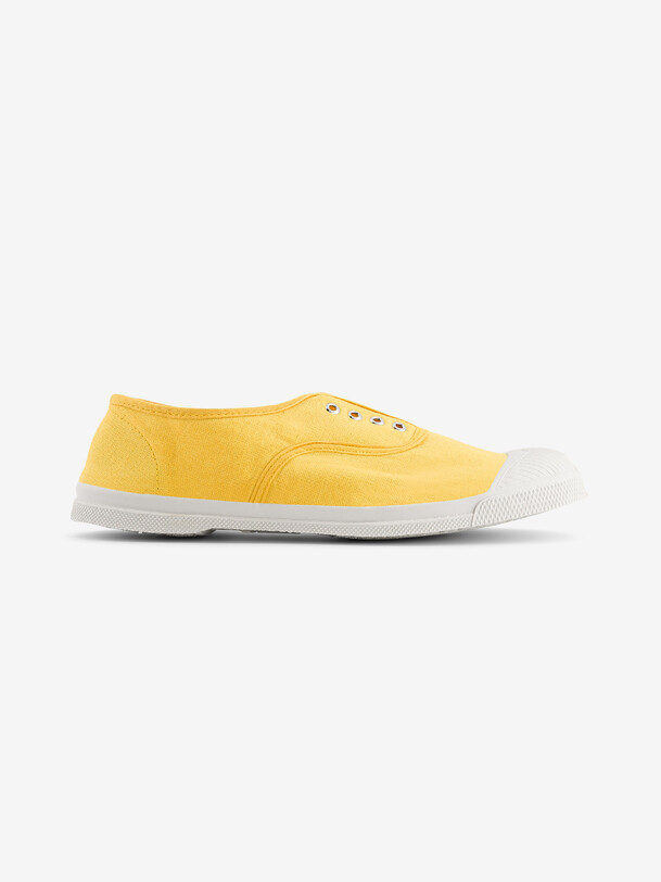 las mujeres elly tenis de botón de oro
